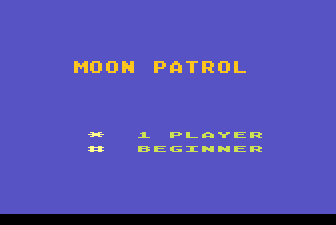 Moon Patrol Title Screen